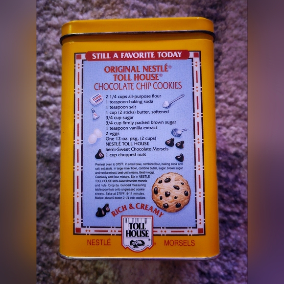 Vintage Toll House Cookie Tin ♡ - Picture 4 of 4